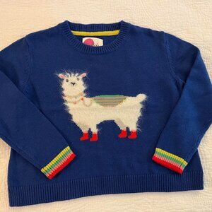 Mini Boden Llama Sweater 5-6 yrs NWOT